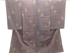 大正ロマン　花唐草模様織り出し着物